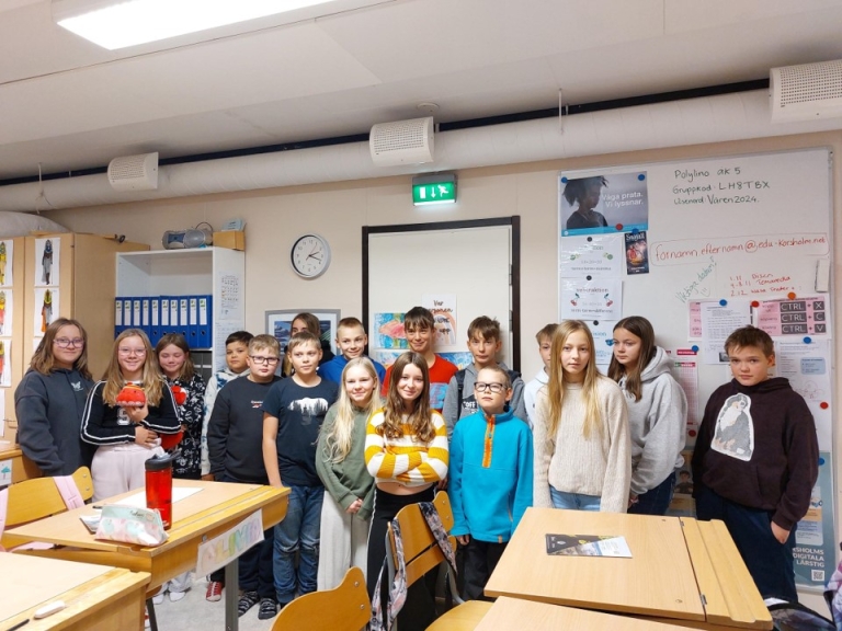 Elever i ett klassrum