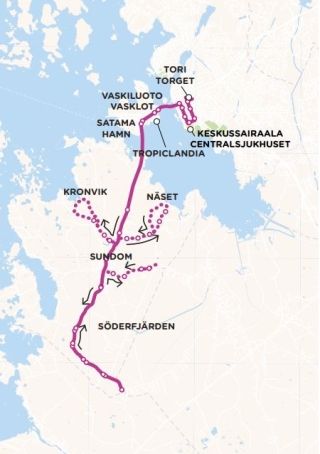 Bilden visar Liftis linjen 21.