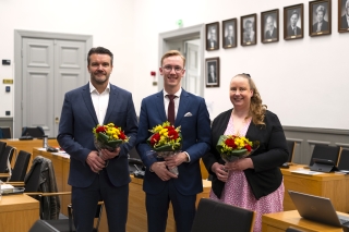 Vid mötet valdes till ordförande och vice ordföranden för fullmäktige Kai Luoma, Frans Villanen och Päivi Karppi.