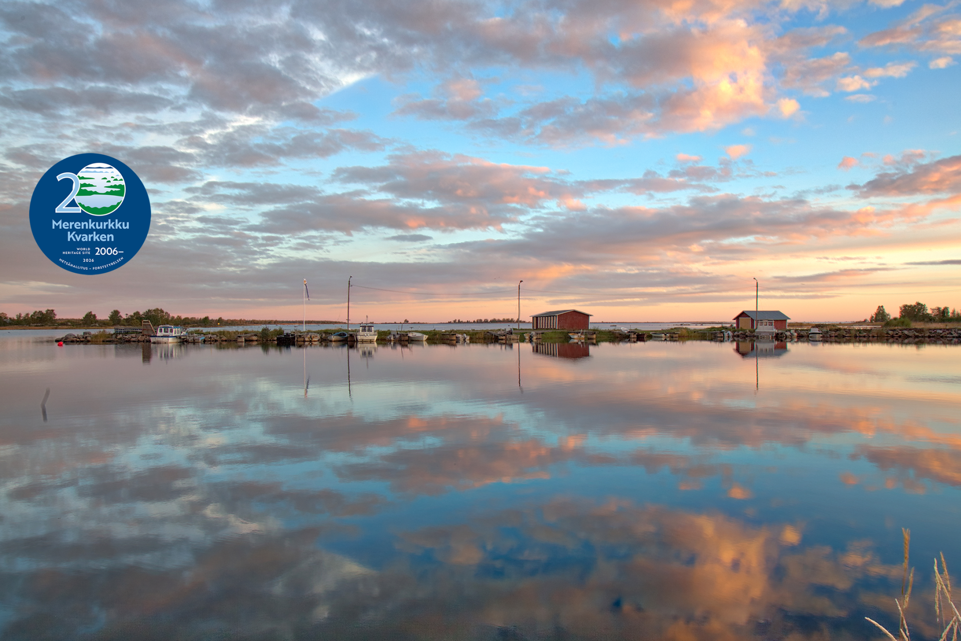 An evening in a boat harbour