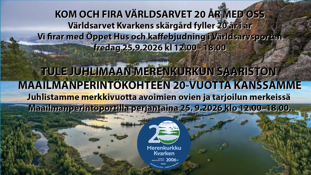 Merenkurkun saaristo 20 vuotta Avoimet Ovet