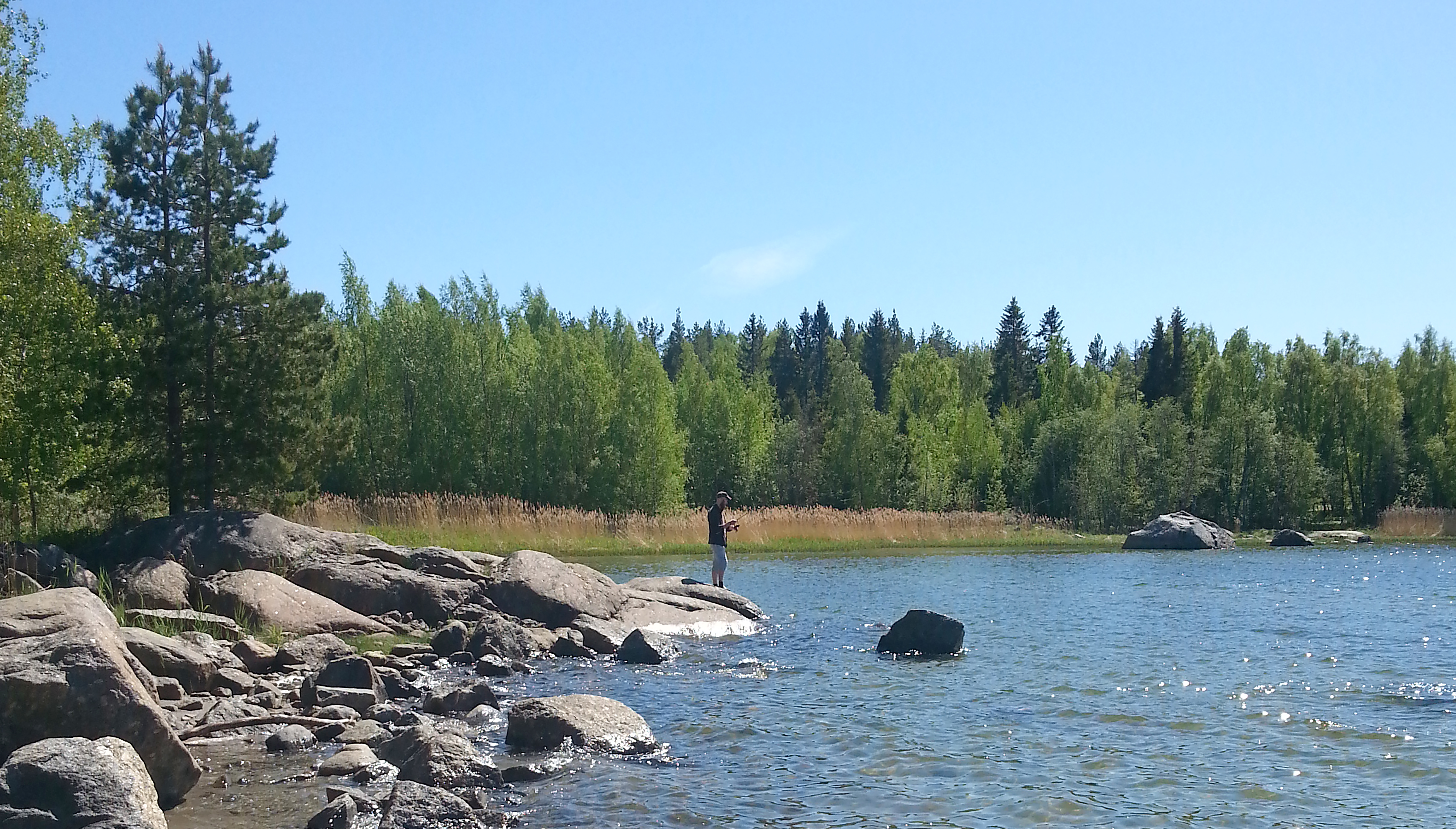 Nature's own beach at Sommarö is beautiful. 