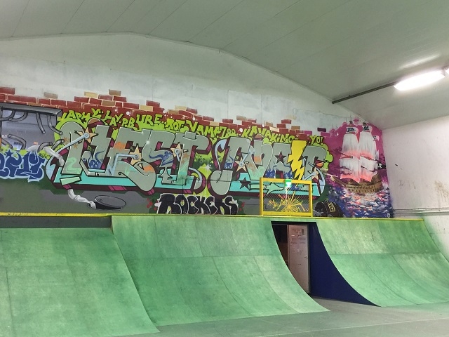 Vaasan skeittihallin rampit