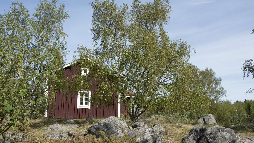 Finnhamn's open wilderness hut is very idyllic.