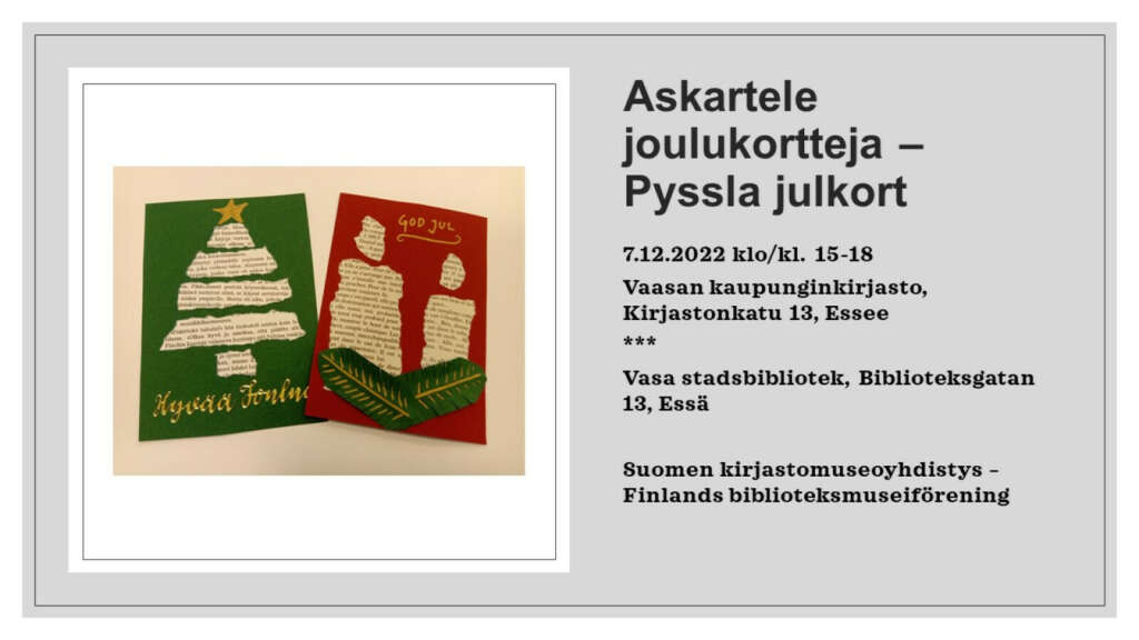 Pyssla julkort Vaasa