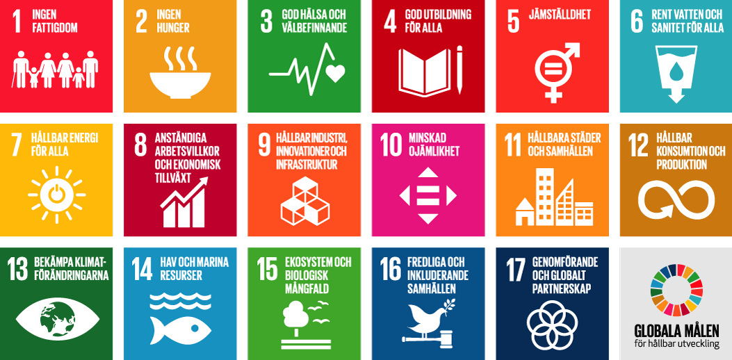 Alla globala målen för hållbar utveckling